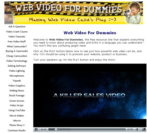 web video for dummies